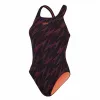 Naisten uimapuku Speedo Hyperboom Allover Oranssi