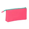 Тройной пенал Nait Nait Rosa fluor Розовый 22 x 12 x 3 cm