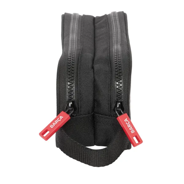 Двойной пенал F.C. Barcelona Black Чёрный 21 x 8 x 6 cm