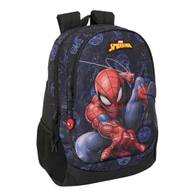 Mokyklinis krepšys Spider-Man Attack Juoda 32 x 44 x 16 cm