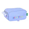 Тройной пенал Benetton Lila Лиловый 21,5 x 10 x 8 cm
