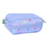 Тройной пенал Benetton Lila Лиловый 21,5 x 10 x 8 cm