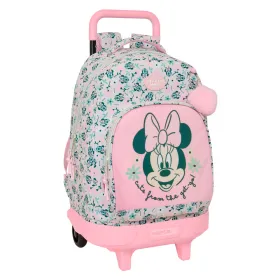 Mokyklinė kuprinė su ratukais Minnie Mouse Minty Rožinė 33 x 45 x 22 cm