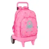 Reppu pyörillä Benetton Heart Pinkki 33 x 45 x 22 cm