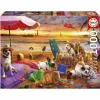 Головоломка Educa Perros jugando en la playa 1000 Предметы
