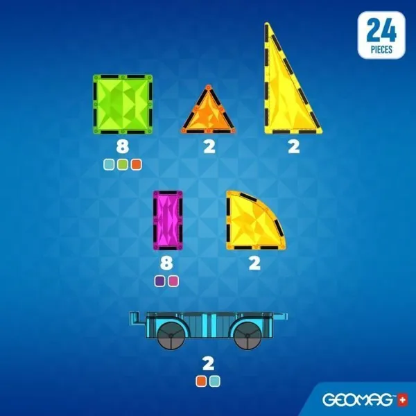 Rakennussetti Geomag 24 Kappaletta