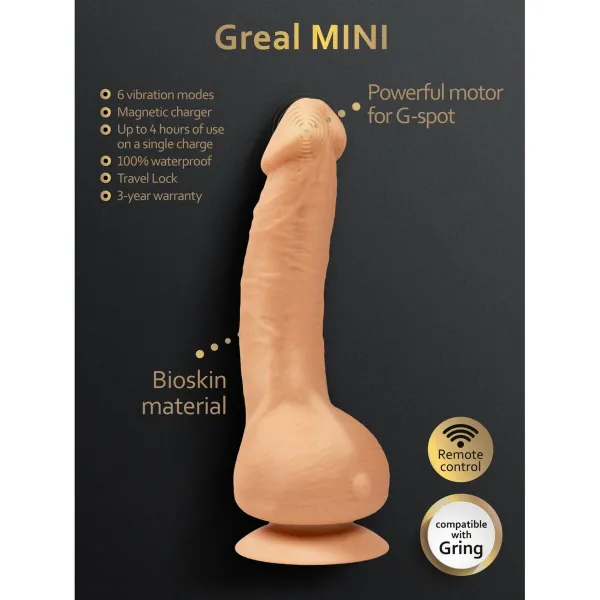 Дилдо Gvibe Greal Mini Натуральный