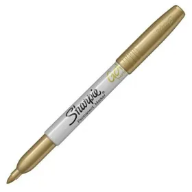 Permanent marker Sharpie METALLIC Gold 1,4 mm (4 Units)