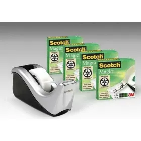 Kleeplindi alus Scotch C60 Must Hall Cinta Adhesiva x 4 (12 Ühikut)