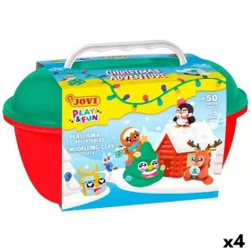 Žaidimas iš plastilino Jovi PLAY&FUN Christmas Adventure Spalvotas (4 vnt.)