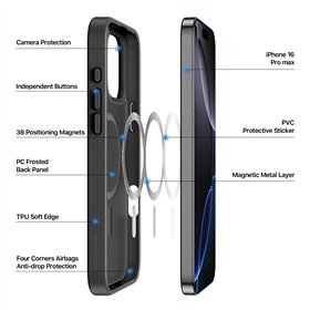 Case Dux Ducis Yind Apple iPhone 16 Pro Max black