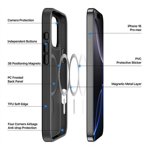 Case Dux Ducis Yind Apple iPhone 16 Pro Max black