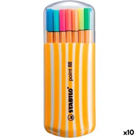 Set of Felt Tip Pens Stabilo POINT 88 Multicolour 20 Pieces (10 Units)