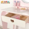 Žaislinis tualetinis staliukas Woomax 48 X 92 X 32 CM Balta Rožinė