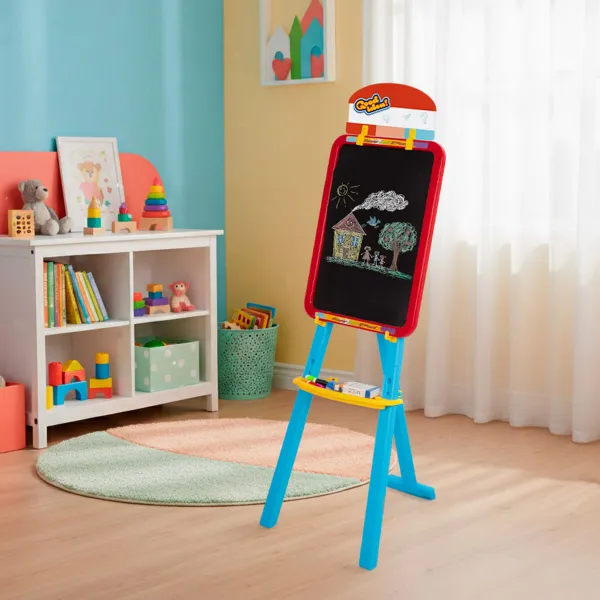 Double-sided Slate Colorbaby 36 x 115 x 42 cm 2 Units