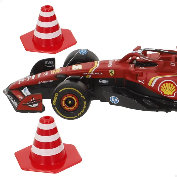 Nuotoliniu būdu valdomas automobilis Audi F1 2024 FERRARI SF-24 Juoda Raudona (4 vnt.)