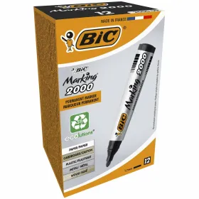 Permanent marker Bic Marking 2000 Black (12 Units)