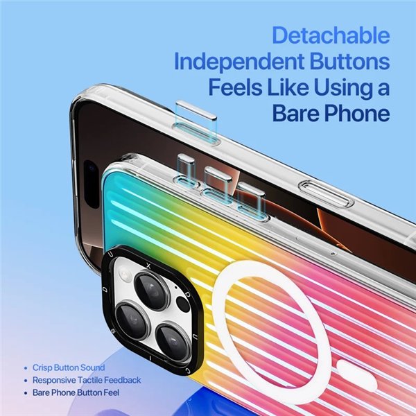 Case Dux Ducis Zest Apple iPhone 16 Pro Gradient Rainbow