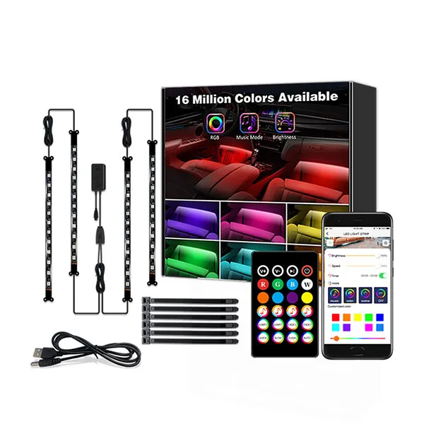 Bluetoothi nutikas RGB LED-riba muusikajuhtimisega, komplekt