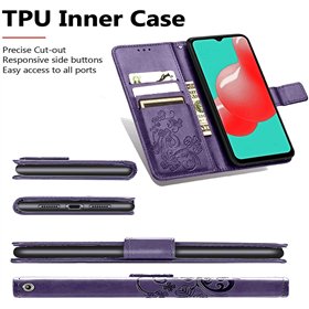 Case Flower Book Samsung A057 A05s violet