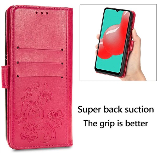Case Flower Book Samsung A165 A16 4G/A166 A16 5G rose-red