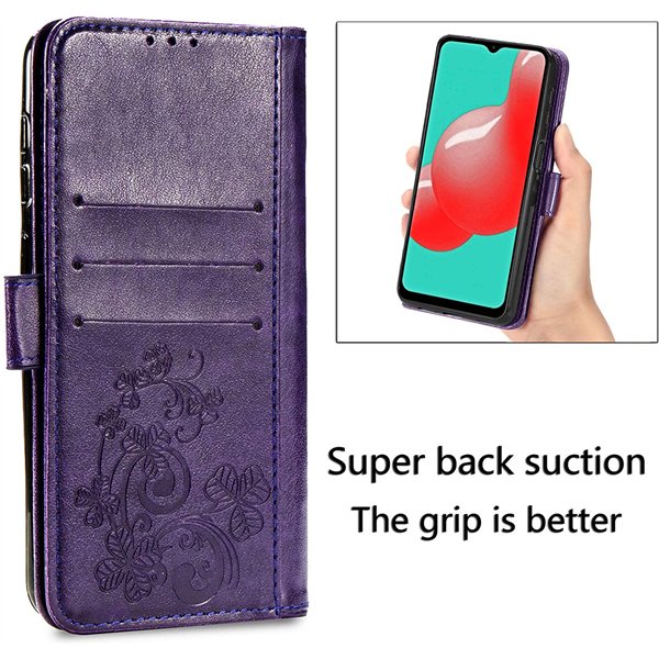 Case Flower Book Samsung A226 A22 5G violet