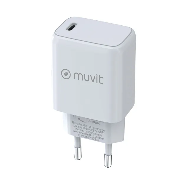 Sienas Lādētājs Muvit MCACC0014 Balts 30 W