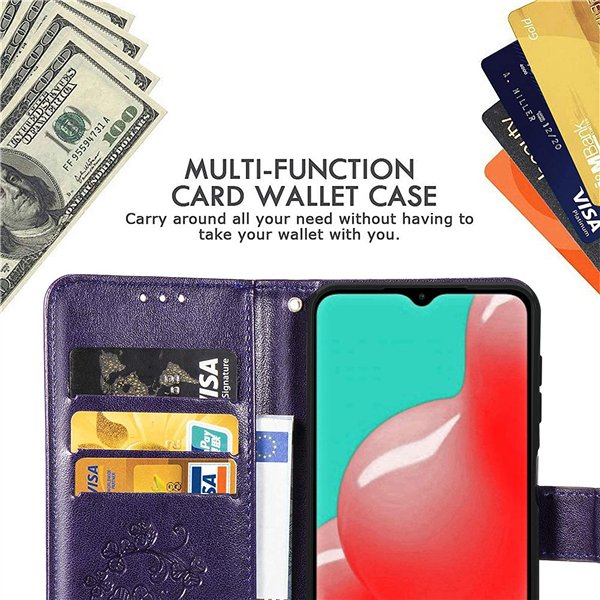Case Flower Book Samsung A356 A35 5G violet