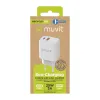 Sieninis įkroviklis Muvit for Change MC-215 Balta 18 W 25 W