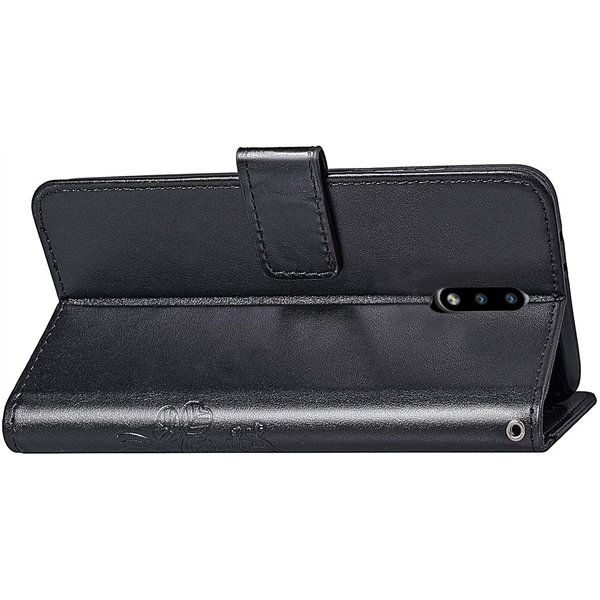 Dėklas Flower Book Samsung A566 A56 5G juodas