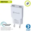 Auto Lādētājs Muvit for Change HC-263C Balts 30 W
