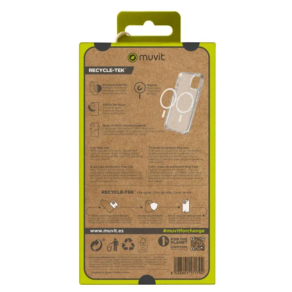 Mobiliojo telefono dėklas Muvit for Change iPhone 15 Pro Max Magnetinis