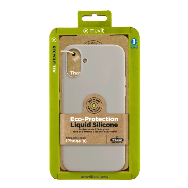 Mobiliojo telefono dėklas Muvit for Change iPhone 16 Nude
