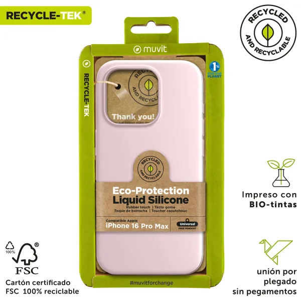 Чехол для мобильного телефона Muvit for Change iPhone 16 Pro Max Розовый