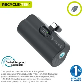 Powerbank Muvit for Change DP53D-R-PD Чёрный 5000 mAh