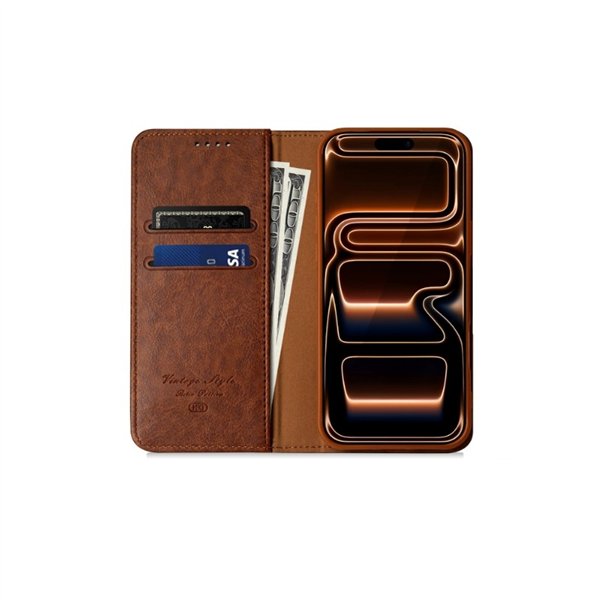 Dėklas HDD Clasp Wallet Case Apple iPhone 12/12 Pro raudonas