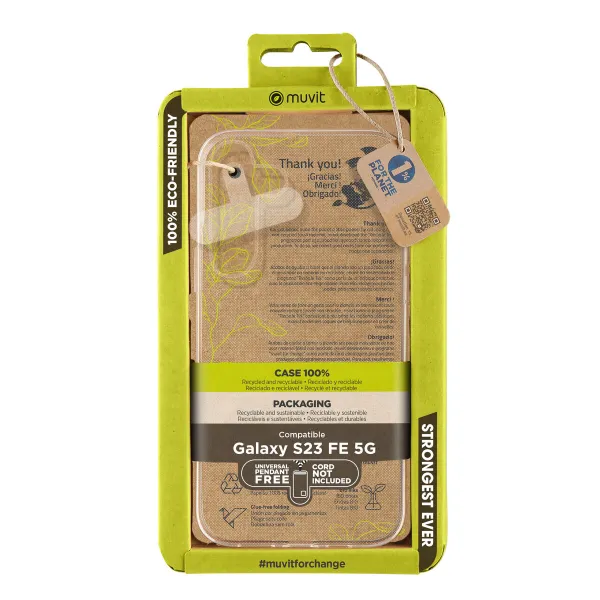 Pārvietojams Pārsegs Muvit for Change Galaxy S23 FE 5G Caurspīdīgs Samsung Galaxy S23 Ultra