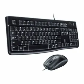 Keyboard and Optical Mouse Logitech MK120 Black Spanish Spanish Qwerty