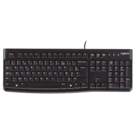 Keyboard Logitech 920-002482 Black Spanish Qwerty AZERTY