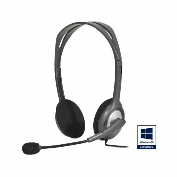Headphones with Microphone Logitech 981-000271           2 x Jack 1,4 m