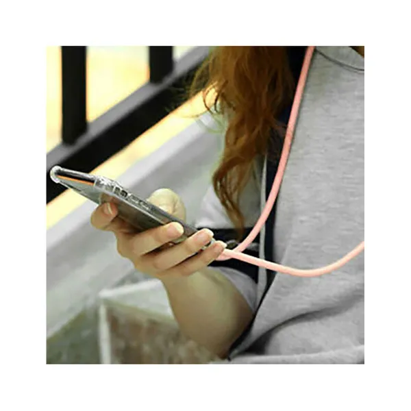 Mobile Phone Lanyard Muvit for Change Pink