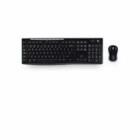 Keyboard and Optical Mouse Logitech MK270 Black Spanish QWERTY