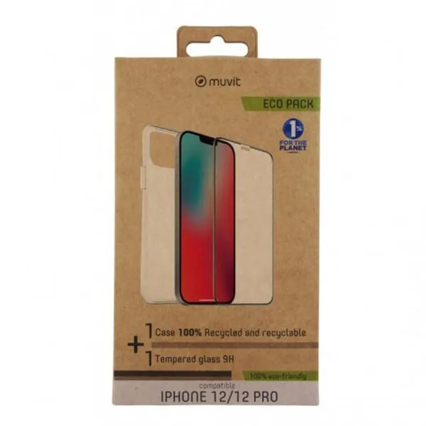 Mobiliojo telefono dėklas Muvit Skaidrus Išmanusis Telefonas Apple iPhone 12, 12 Pro