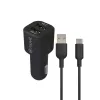 Car Charger Muvit for Change 1,2 m Black
