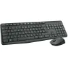 Keyboard and Wireless Mouse Logitech 920-007919 Black Grey Spanish Qwerty