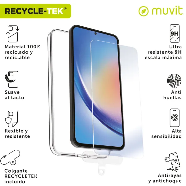 Mobilā Telefona Vāciņš un Aizsargierīce Muvit for Change Samsung Galaxy A35 5G Samsung Galaxy A34 5G