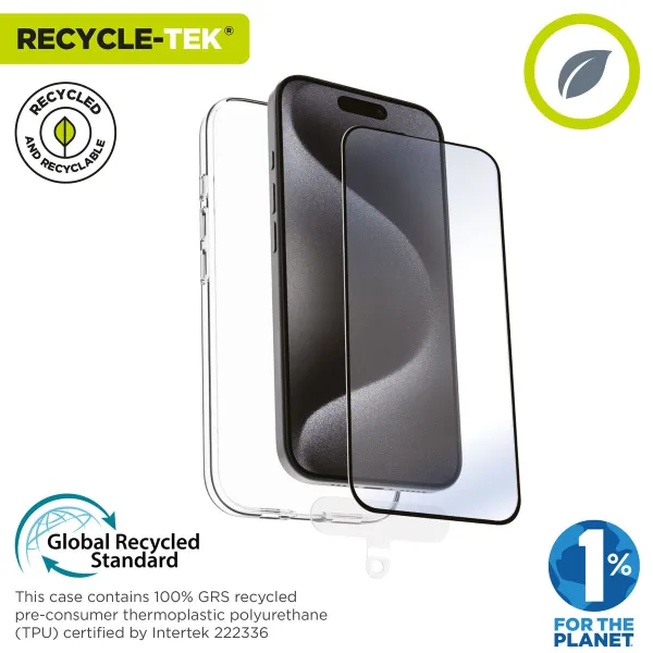 Mobiliojo dėklas ir apsauga Muvit for Change iPhone 16 Juoda
