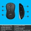 Keyboard and Mouse Logitech 920-008679 Italian QWERTY White Black