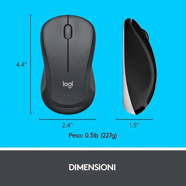 Keyboard and Mouse Logitech 920-008679 Italian QWERTY White Black