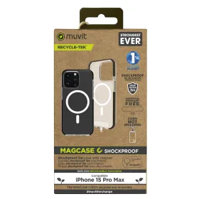 Pārvietojams Pārsegs Muvit for Change iPhone 15 Pro Max Clear Magnētisks